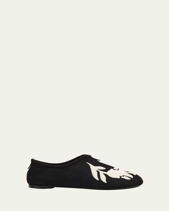 Floaty Cashmere Ballerina Flats